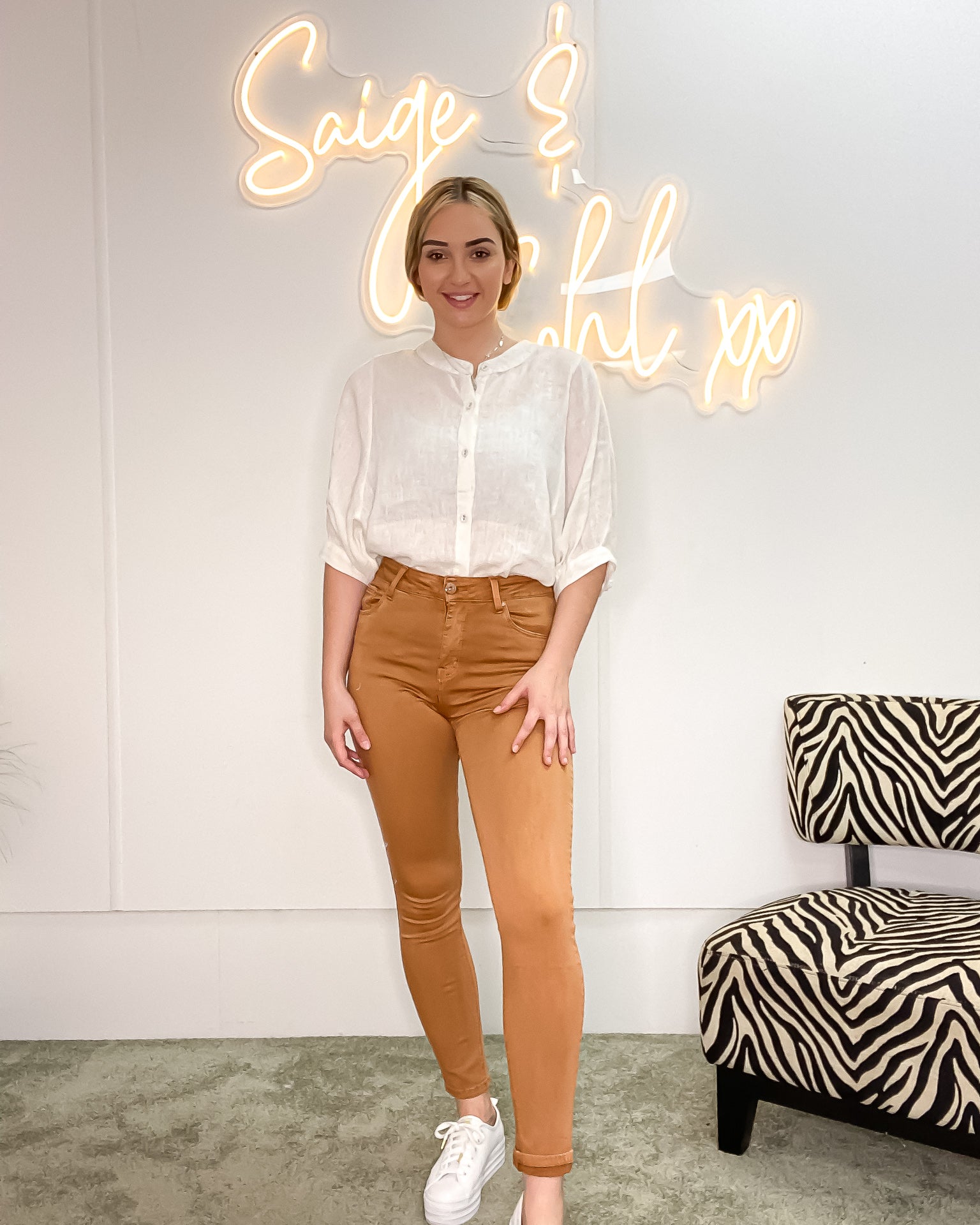 Anna High Rise Jean - Saige & Sohl