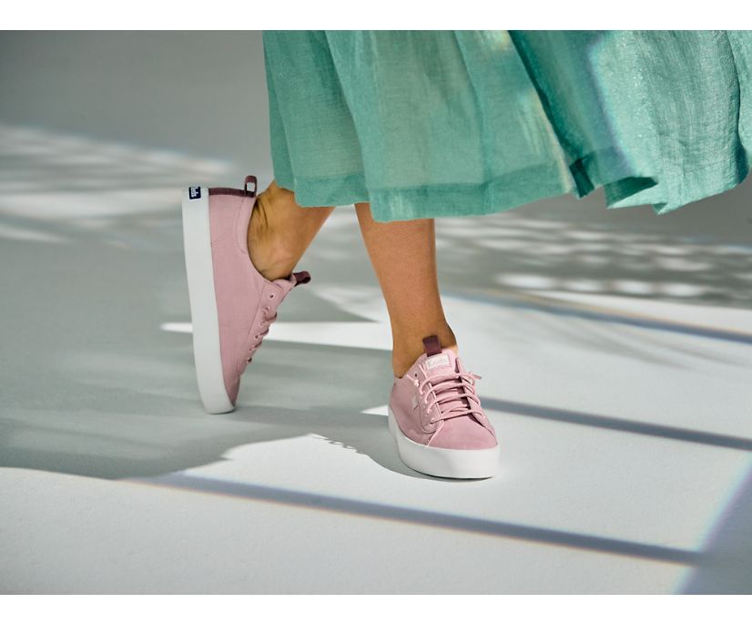 Keds Kickback Baby Pink Keds Keds Kickback Chambray Sneakers Light